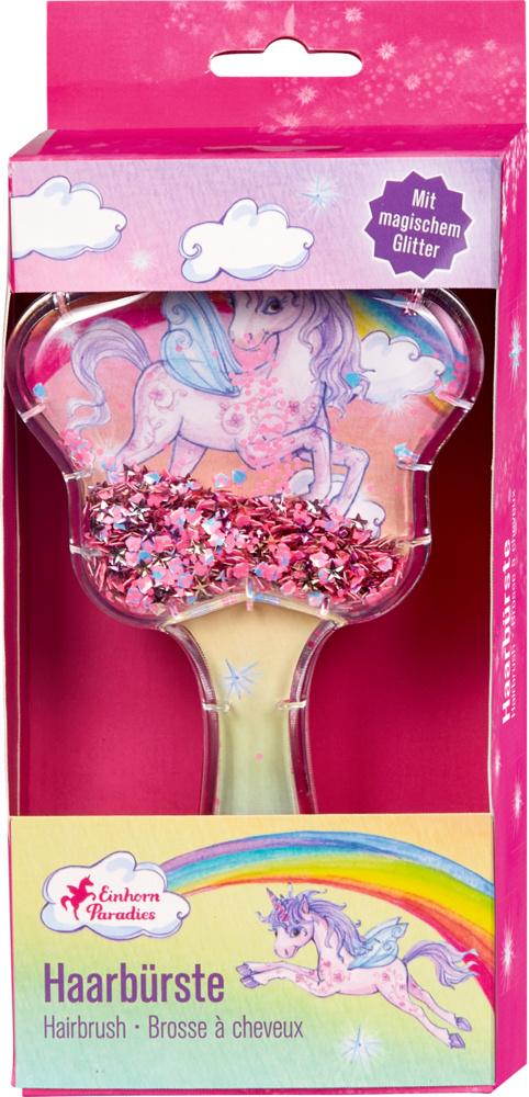 Produktbild Die Spiegelburg - Haarbürste (mit beweglichem Glitter) - Einhorn-Paradies 2 von 3