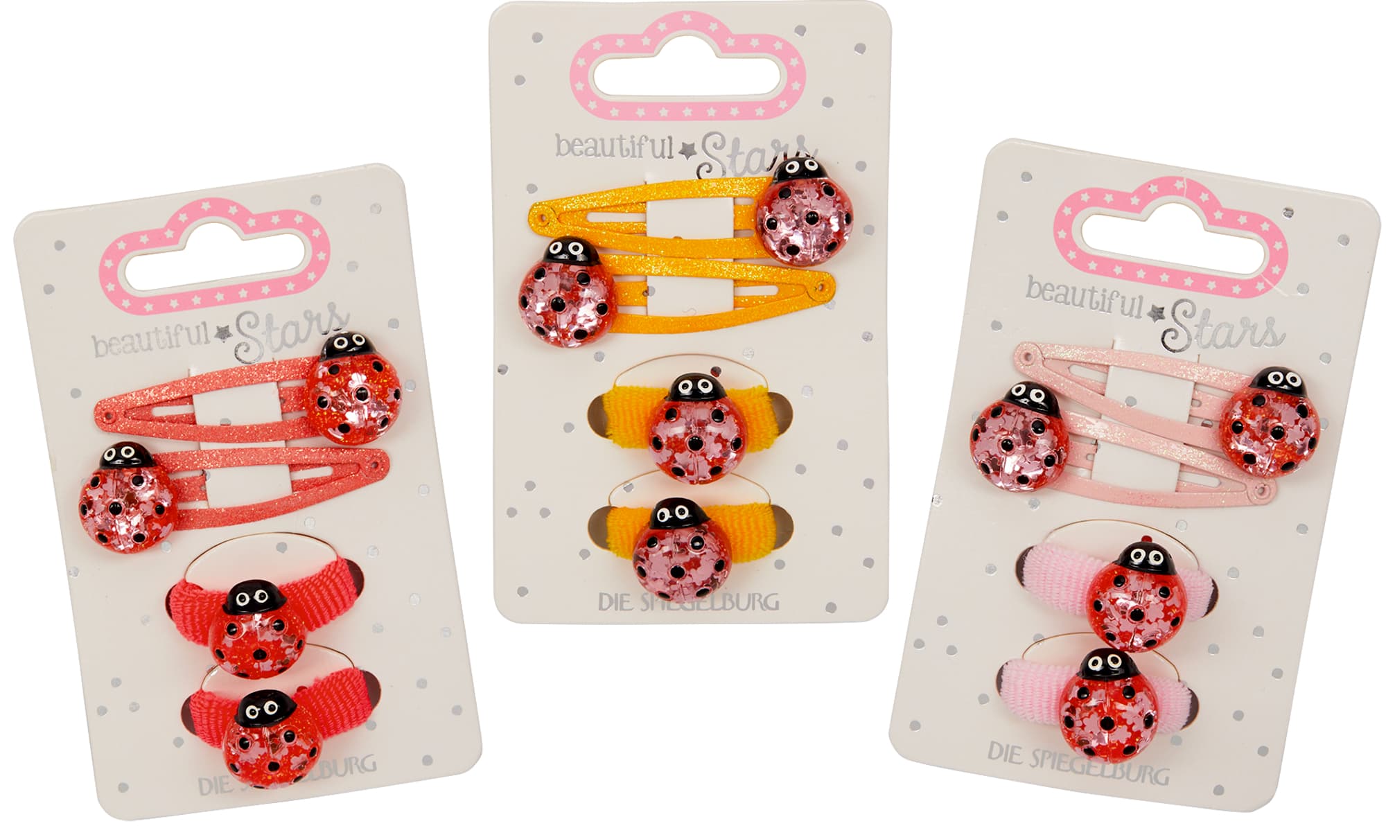 Die Spiegelburg - Haarclips & Haargummis Marienkäfer no. 4 - b. Stars, 1 Stück