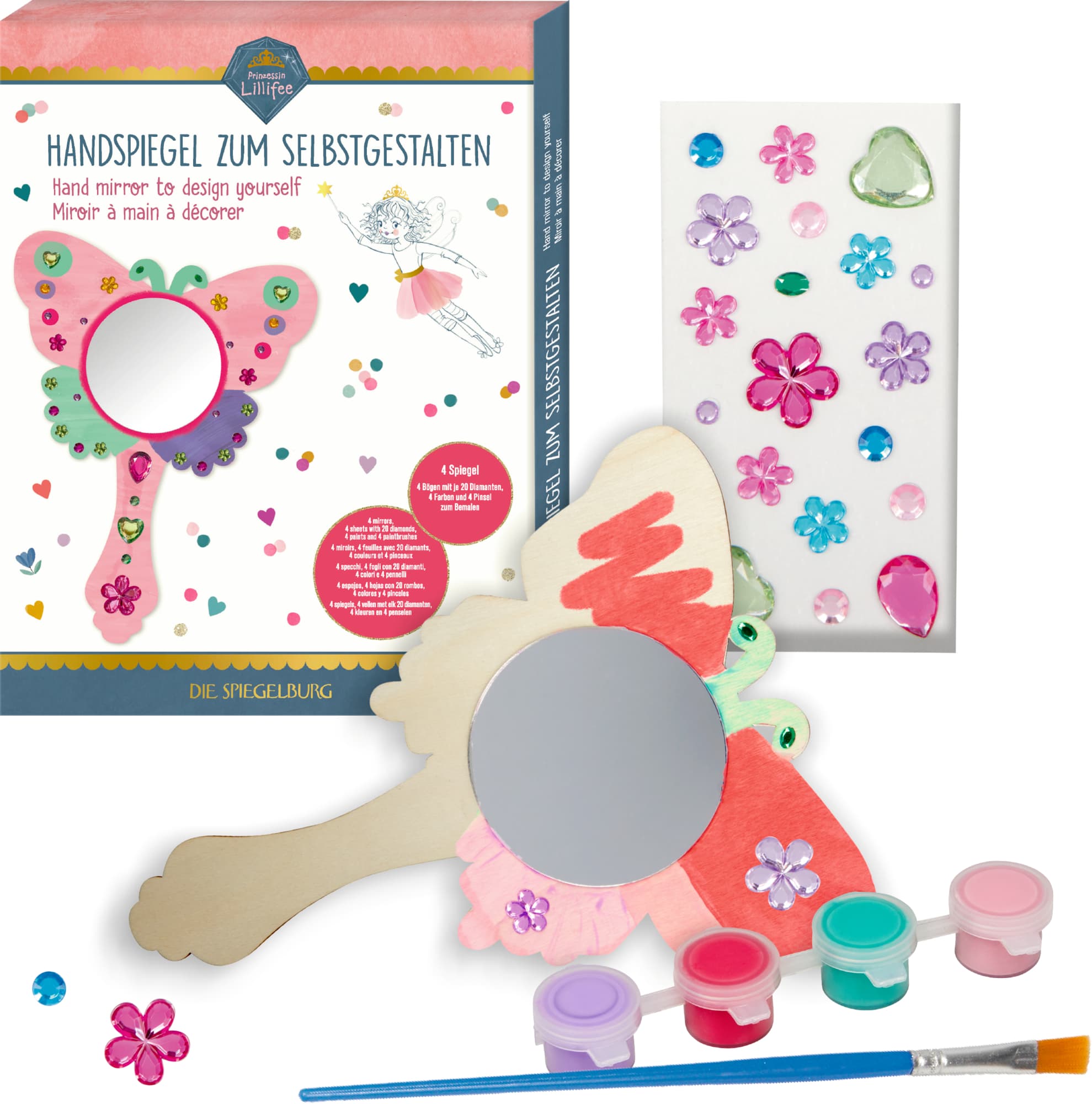 Die Spiegelburg - Handspiegel zum Selbstgestalten - Prinzessin Lillifee