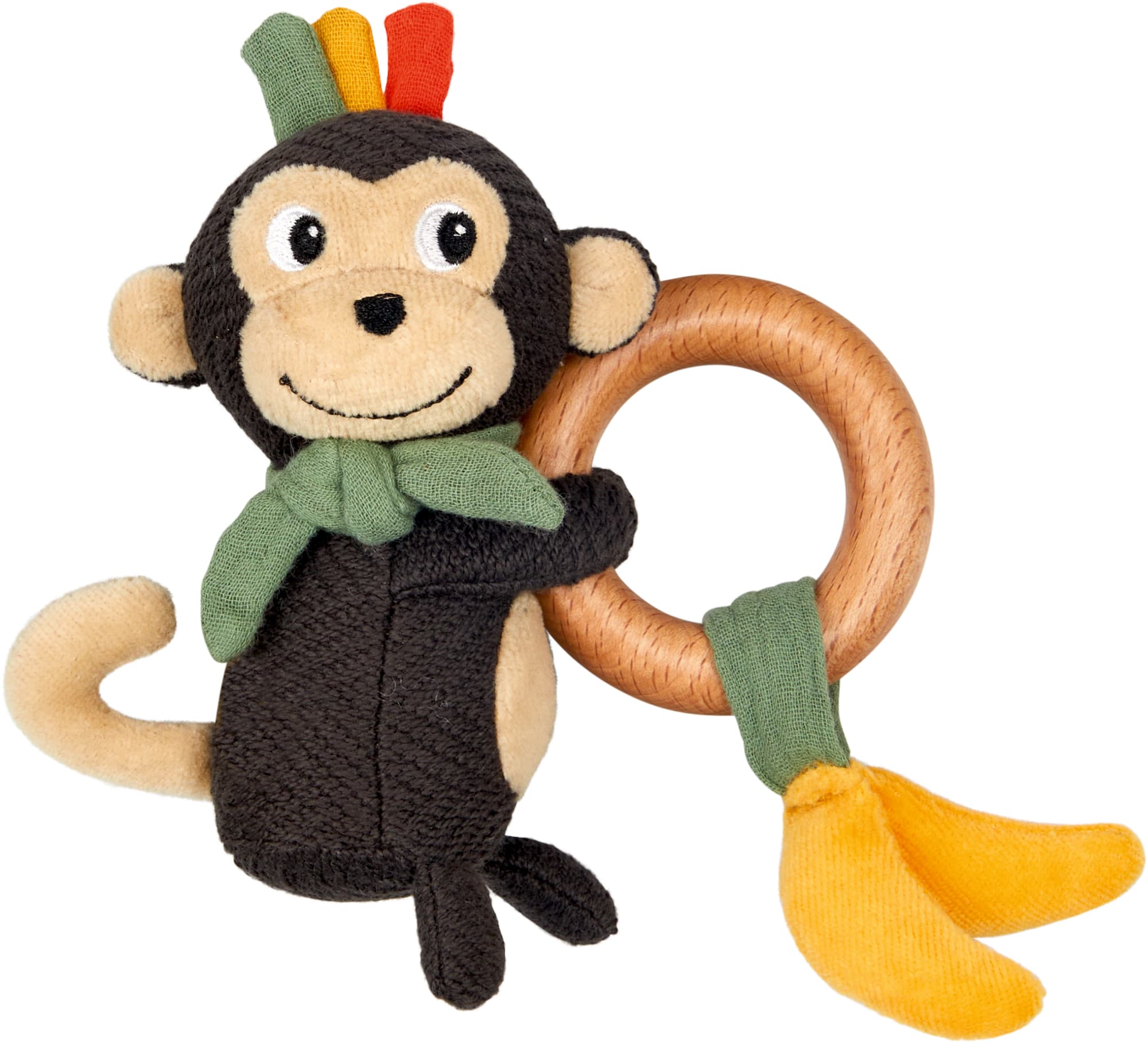 Die Spiegelburg - Holz-Ringrassel Affe - Little Wonder