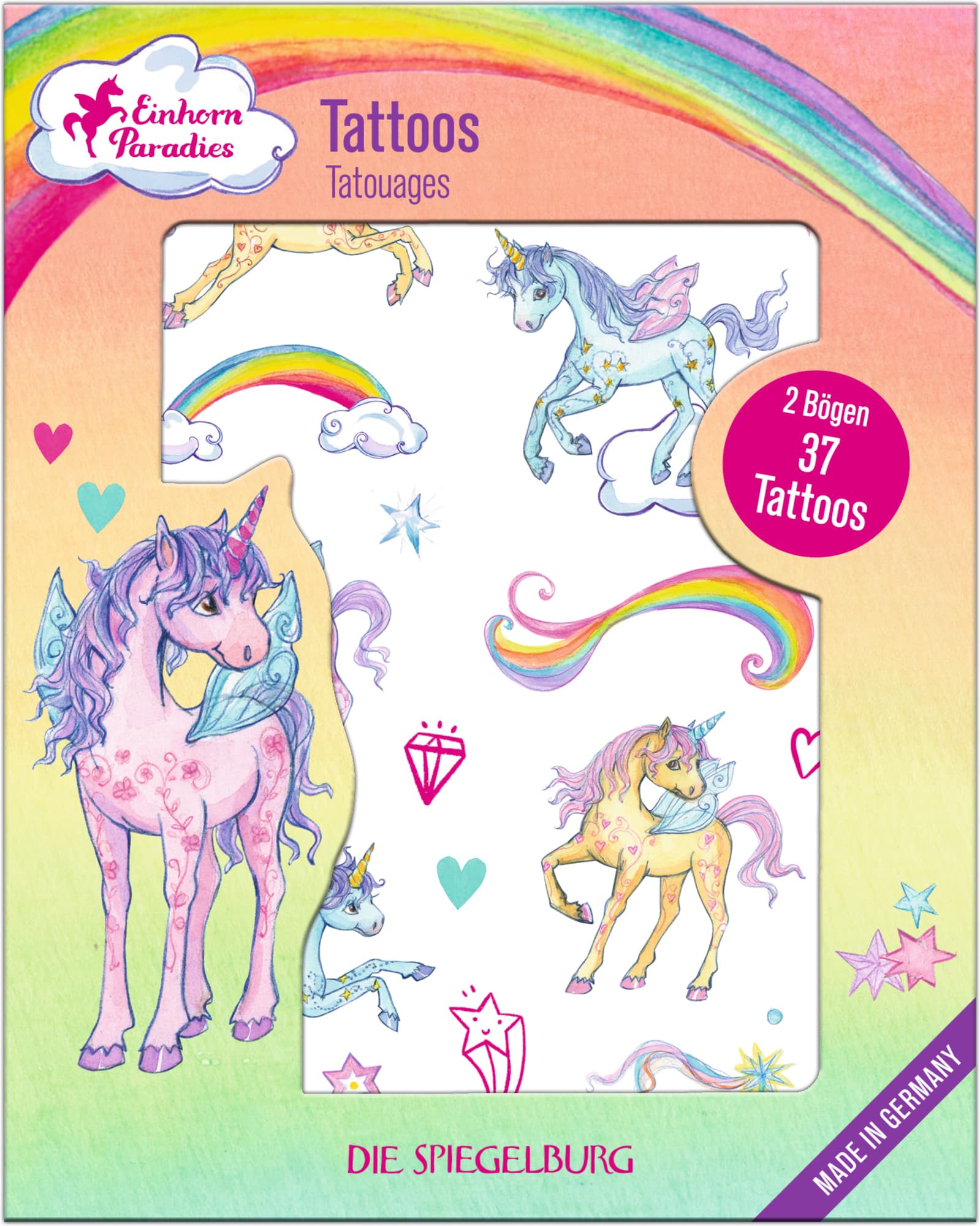 Die Spiegelburg - Tattoos - Einhorn-Paradies