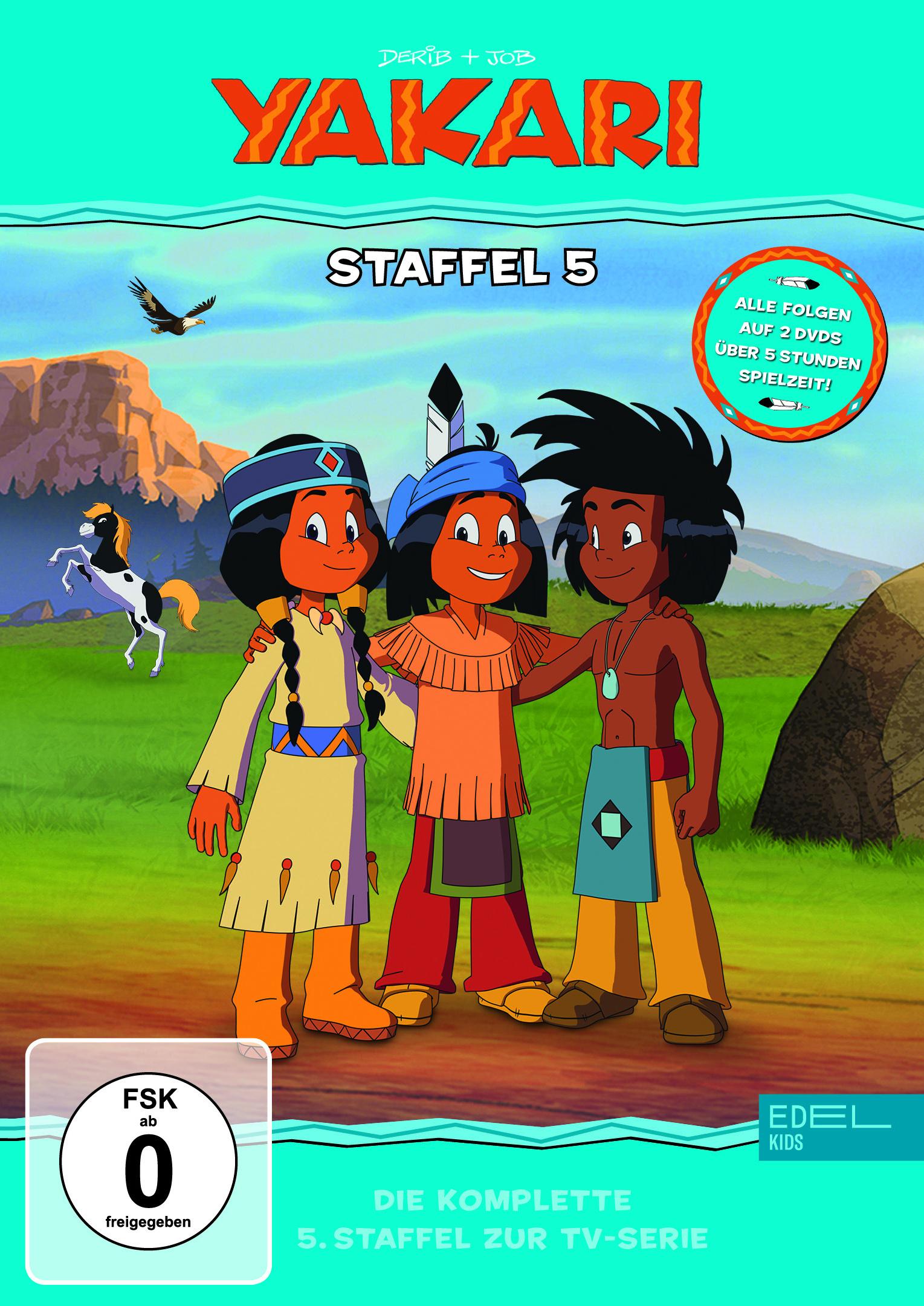 Yakari -"DVD Staffelbox"- Die komplette fünfte Staffel zur TV-Serie  [2 DVDs]