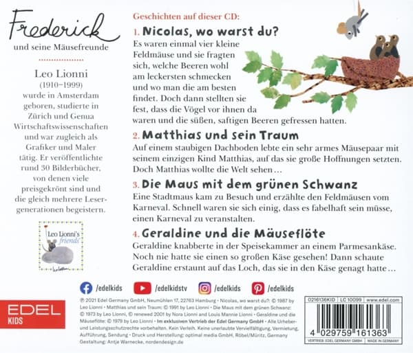Produktbild Hörspiel zum Buch-Vol.2 Frederick & seine Mäusefreunde 3 von 3
