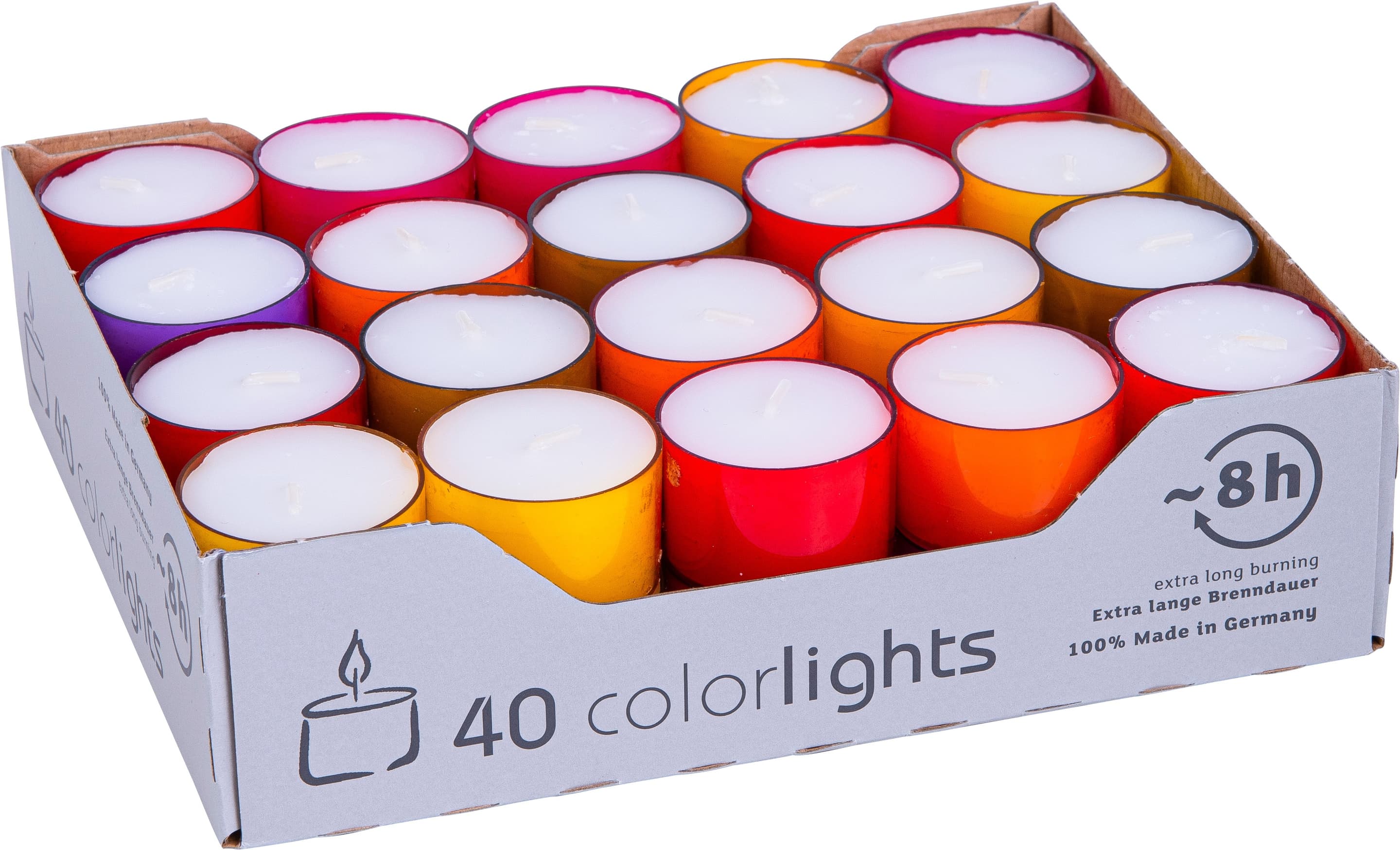 Wenzel Teelichter Colorlights Winter 40 Stück