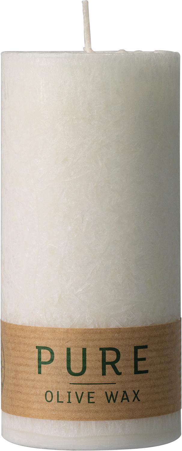 Stumpenkerze Olive Wax PURE 13/6cm