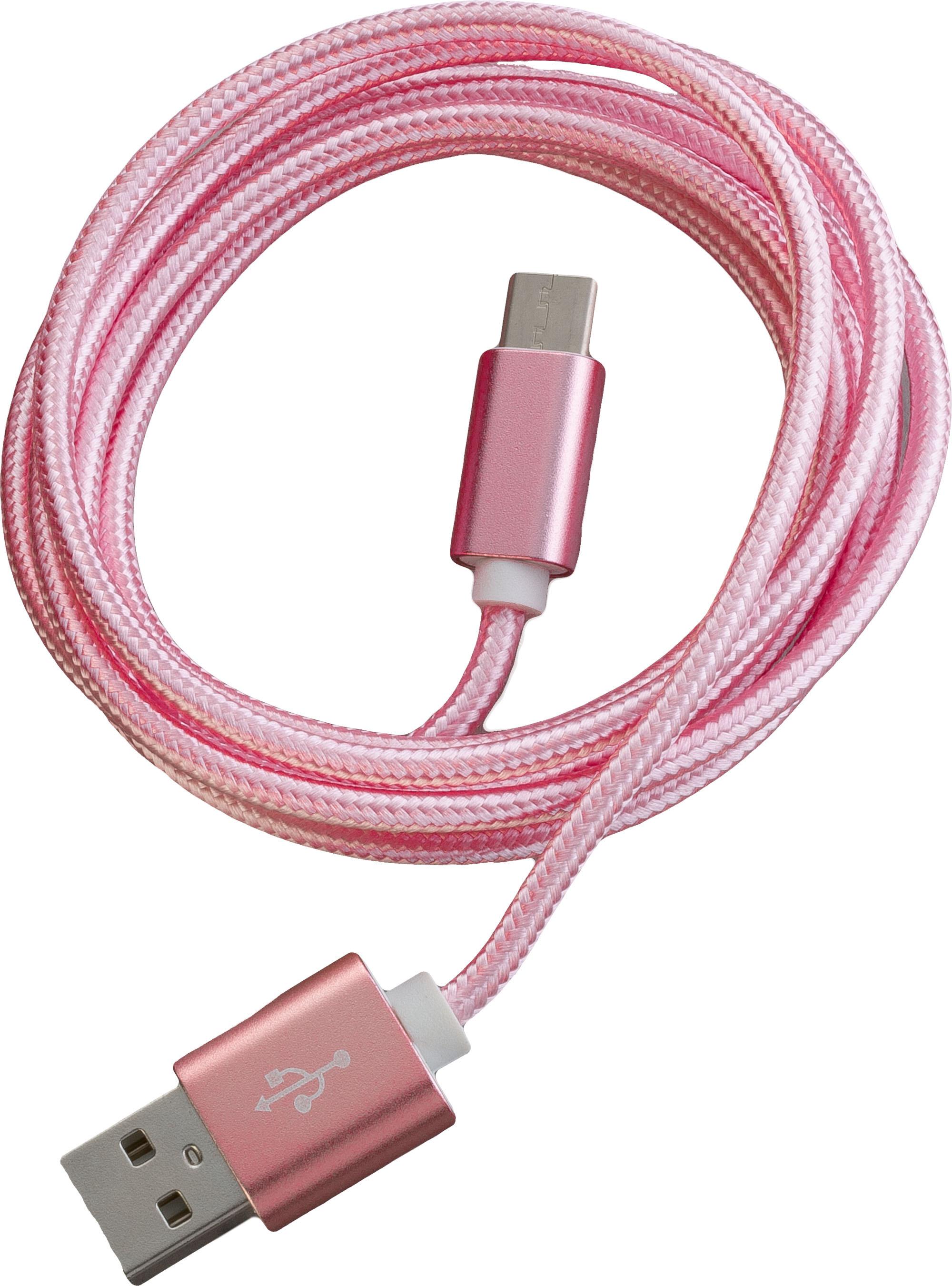 PETER JÄCKEL FASHION 1,5m USB Data Cable Rose Typ-C USB mit Sync- und Ladefunktion