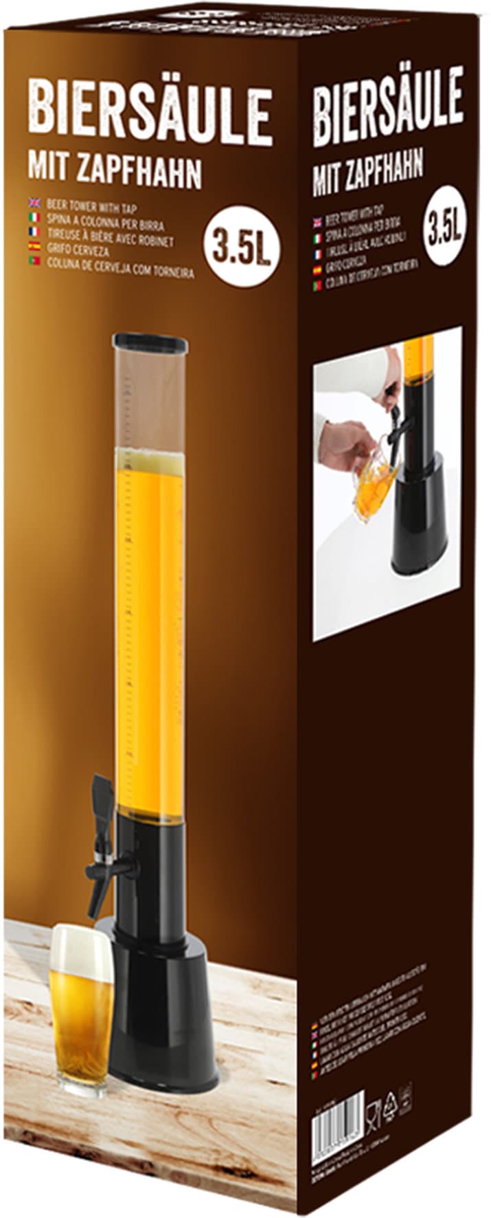Biersäule mit Zapfhahn