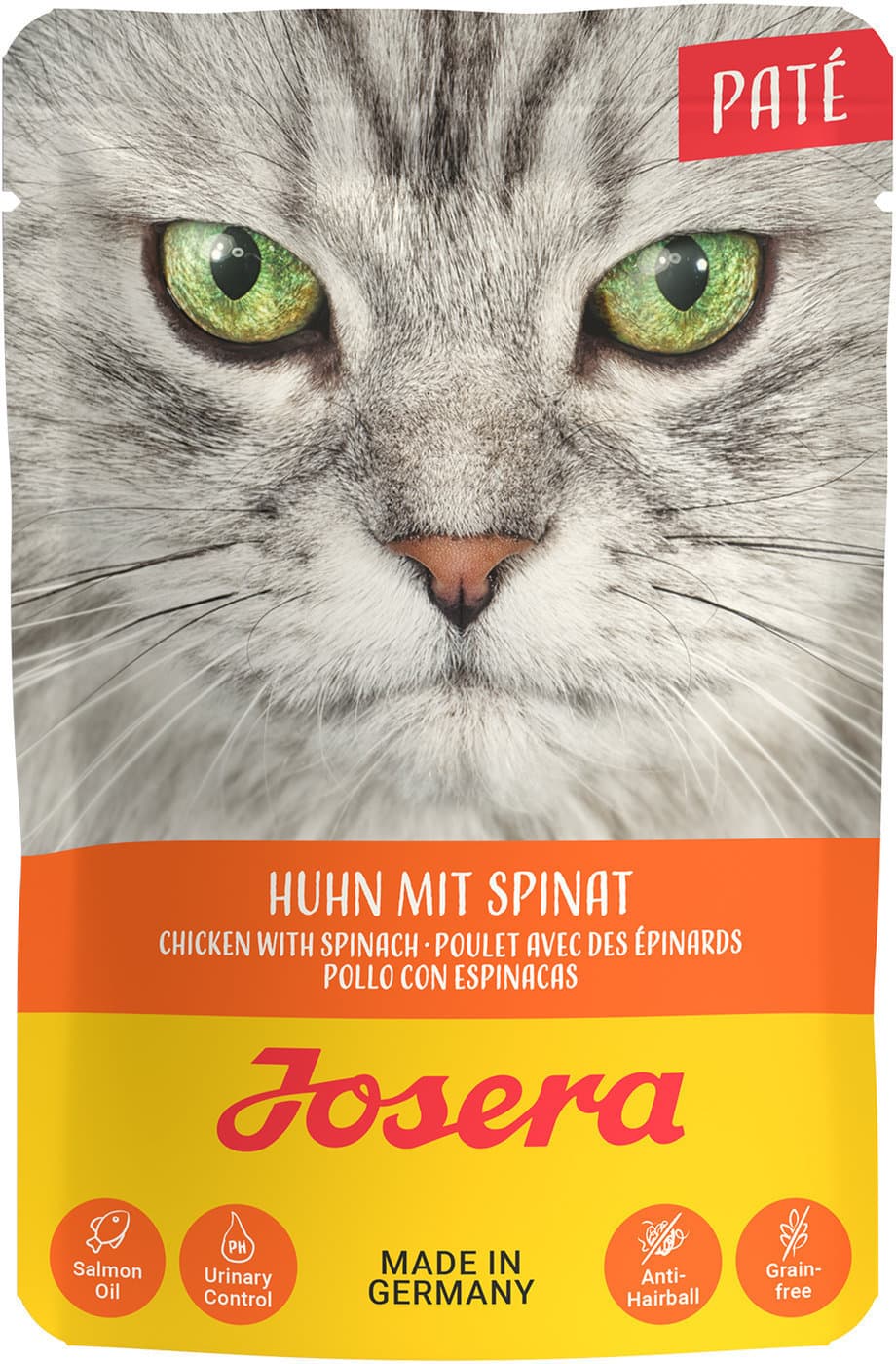 Josera Katzennassfutter Paté Huhn mit Spinat