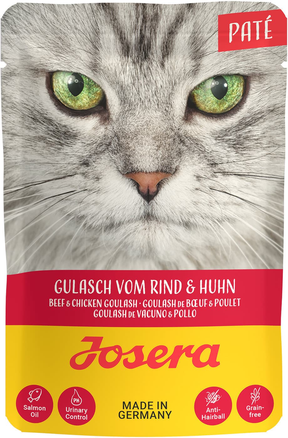 Josera Katzennassfutter Paté Gulasch vom Rind und Huhn