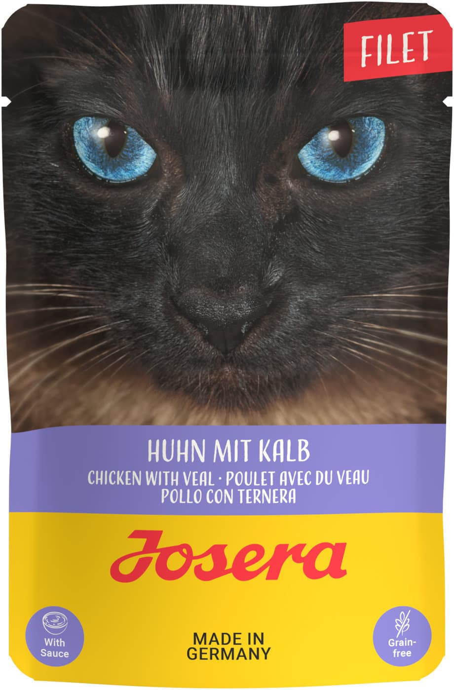 Josera Katzennassfutter Filet Huhn mit Kalb