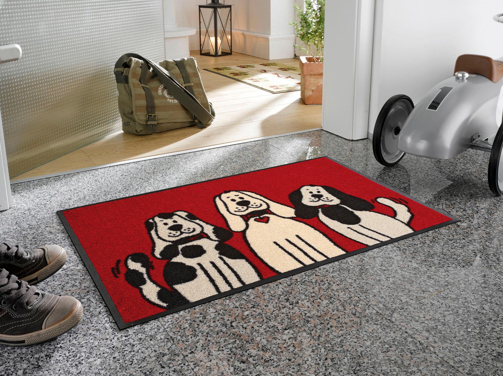 Produktbild wash+dry Fußmatte Three Dogs 50x75cm 2 von 2