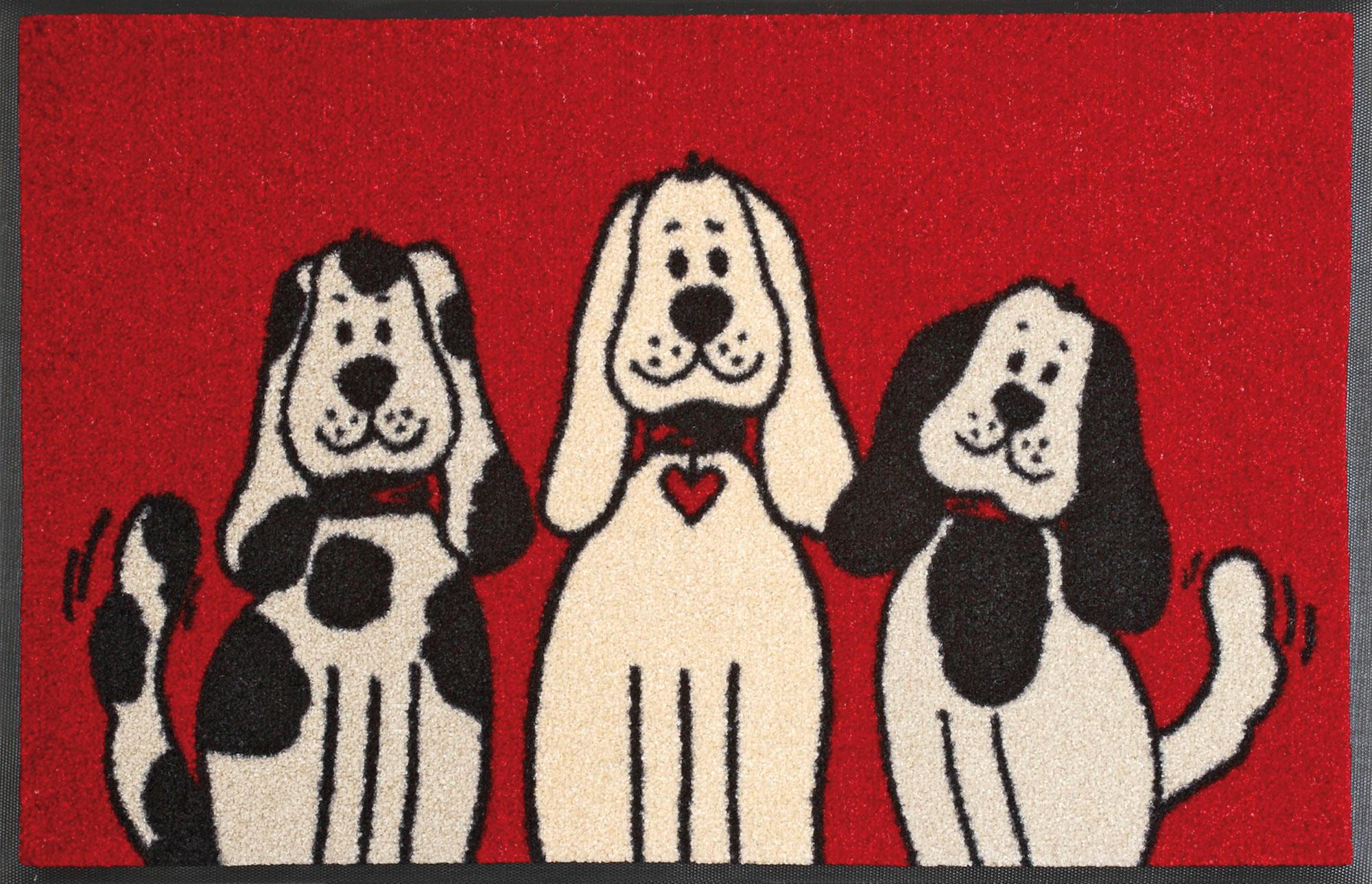 wash+dry Fußmatte Three Dogs 50x75cm