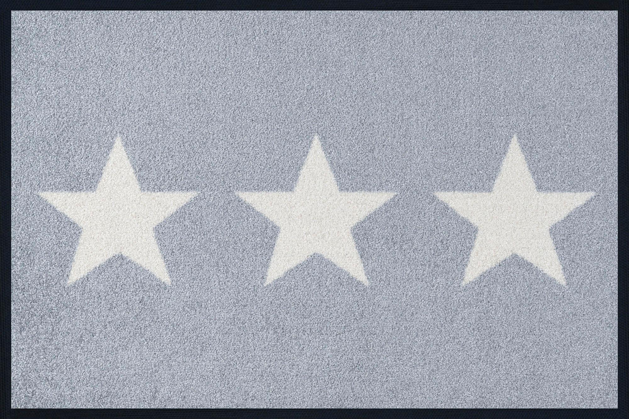 wash+dry Fußmatte Stars grey 40x60cm