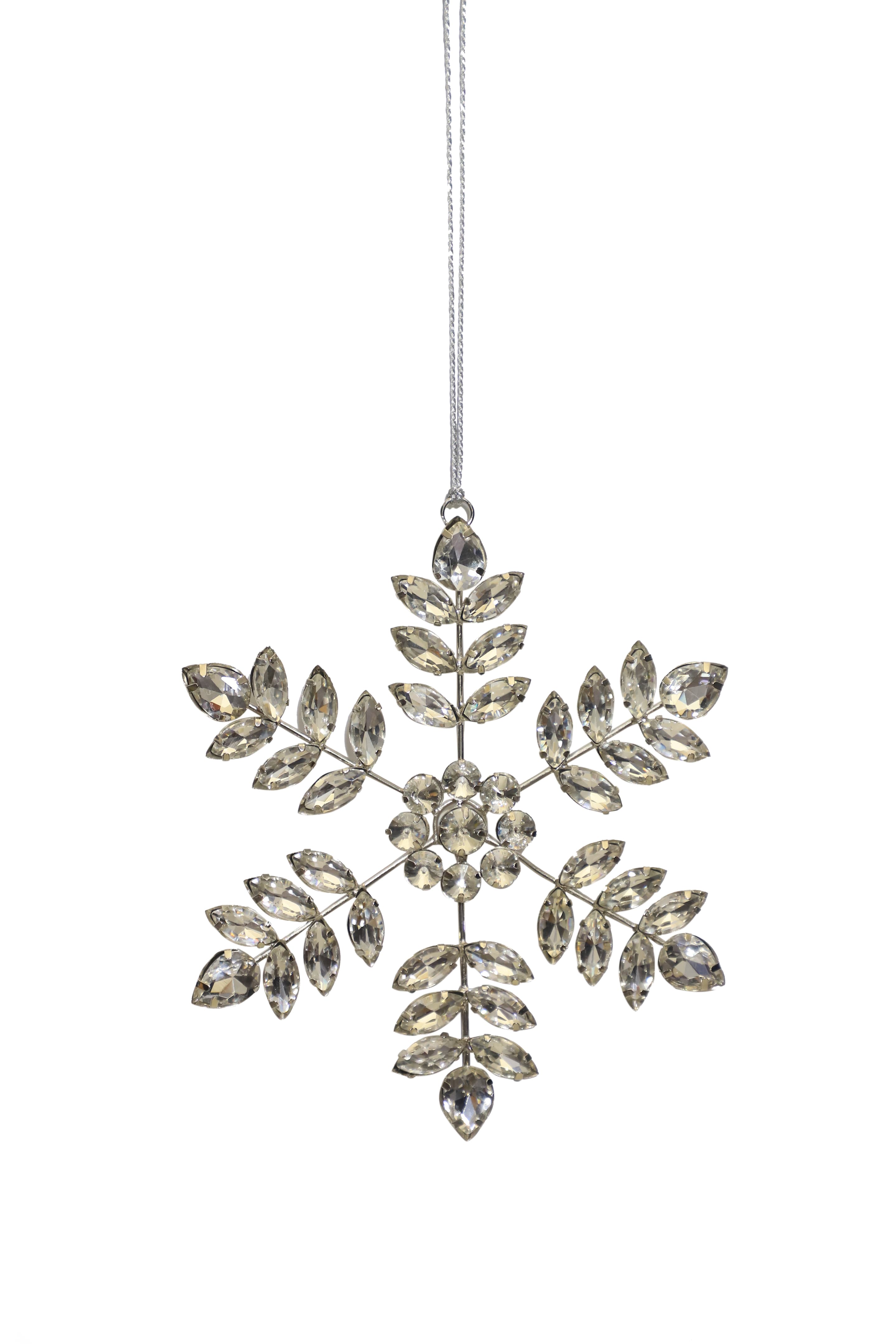 Weihnachtsdekoration Schneeflocken Diamant Ø16cm