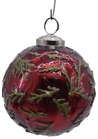 Glaskugel Pine H=10cm