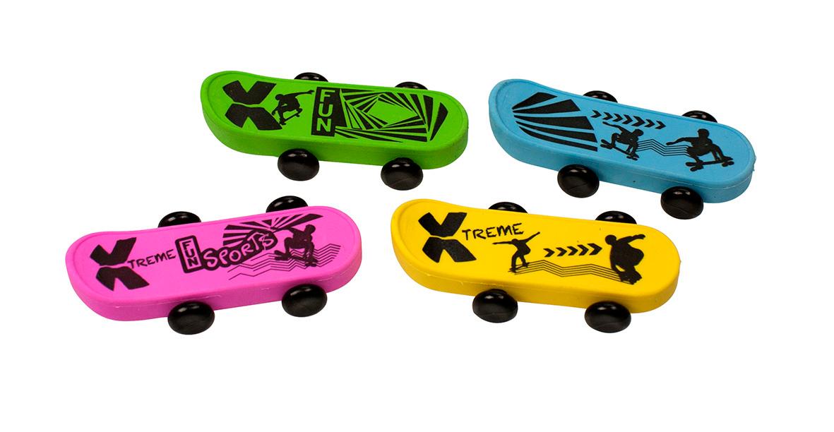 TRENDHAUS Radierer-Set Skateboard sortiert