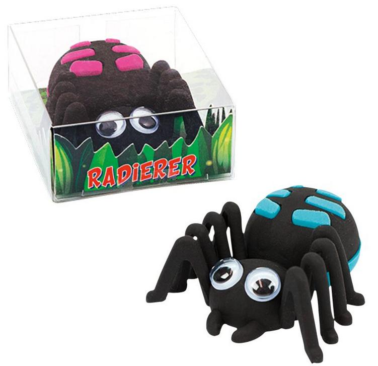 TRENDHAUS Radierer-Set Spinne mit Wackelaugen sortiert