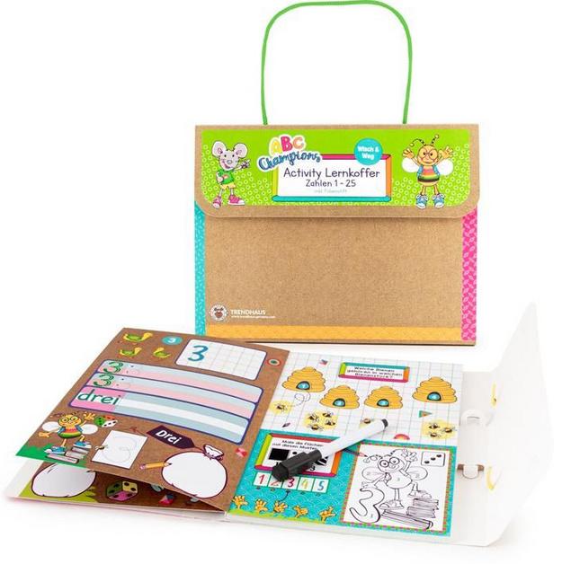 Produktbild TRENDHAUS ABC Champions Activity Lernkoffer Zahlen 1-25 wisch&weg 7 von 7