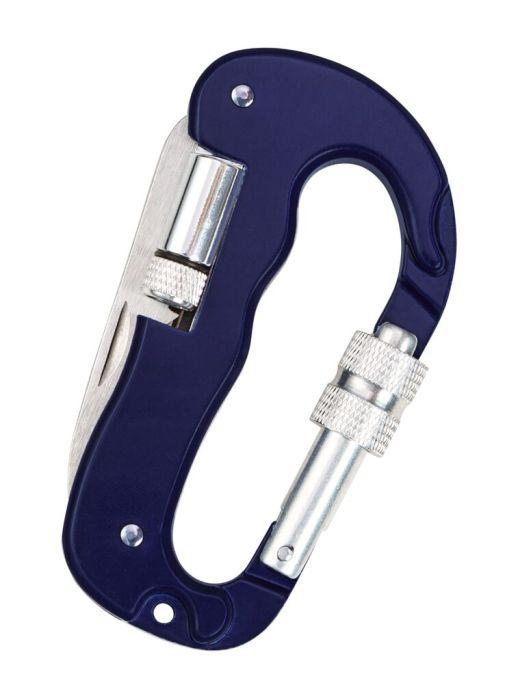 moses. - Expedition Natur Multifunktions-Karabiner mit Messer, Säge und LED-Licht