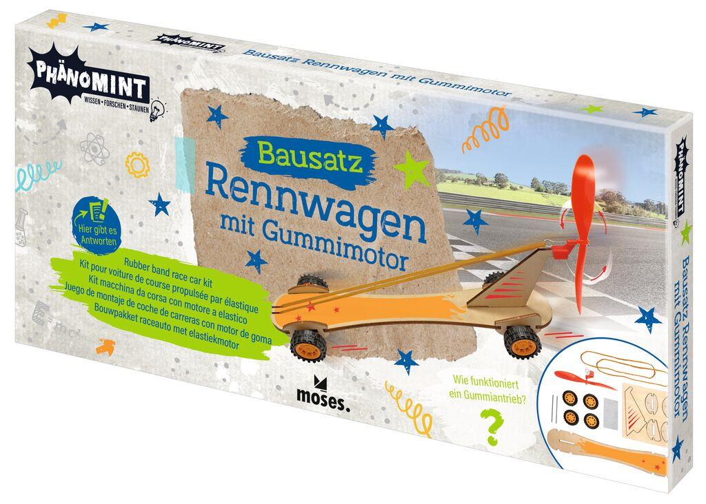 Produktbild moses. - PhänoMINT Bausatz Rennwagen mit Gummimotor 2 von 3