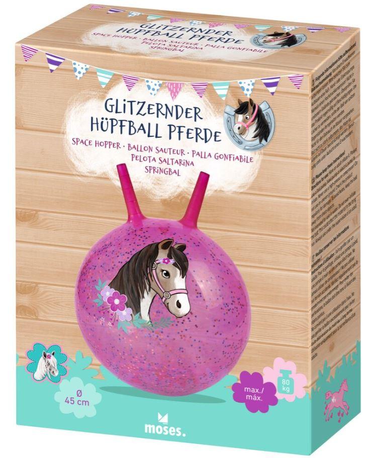 Produktbild moses. - Glitzernder Hüpfball Pferde 2 von 3