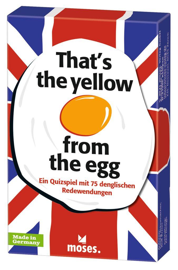 moses. That's the yellow from the egg - Quizspiel rund um englische Redewendungen