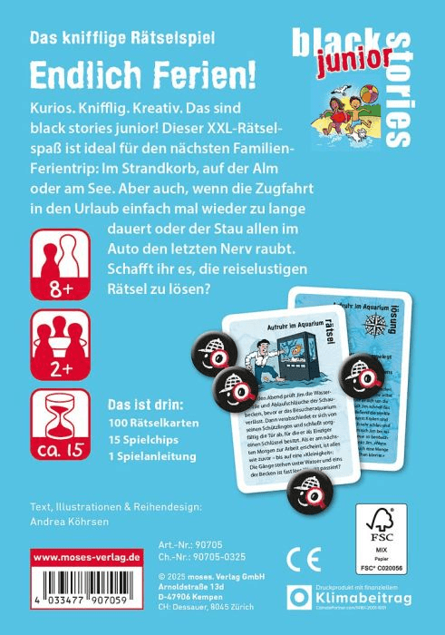 Produktbild moses. - black stories junior Endlich Ferien! 7 von 7