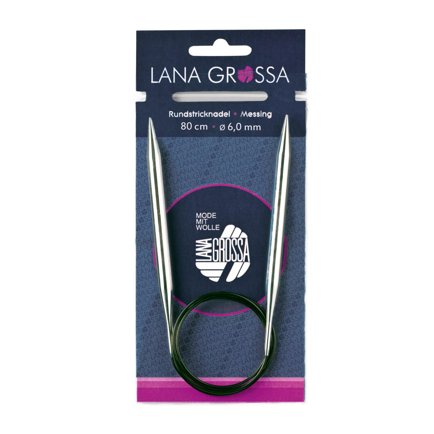 Produktbild Lana Grossa Rundstricknadel Messing 80 cm Stärke 6 2 von 3