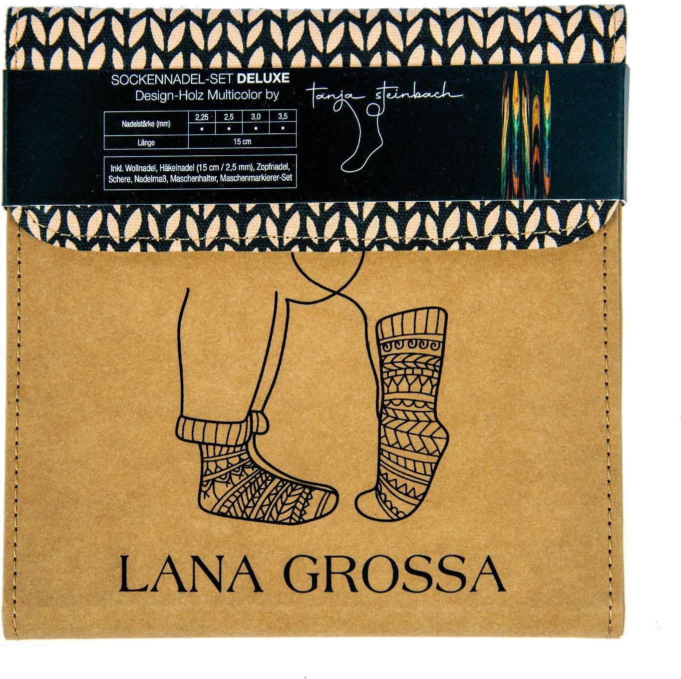 Produktbild Lana Grossa Tanja Steinbach Sockennadel-Set Deluxe Design-Holz 2 von 2