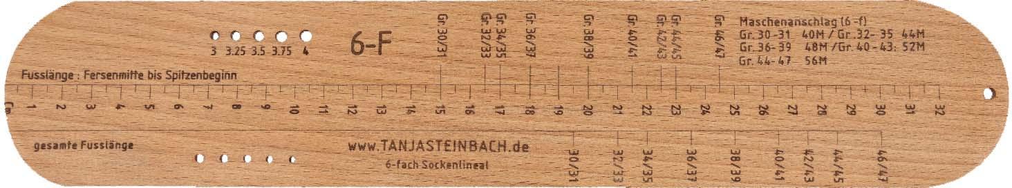 Produktbild Lana Grossa Tanja Steinbach Socken-Lineal 4/6-Fach 2 von 2