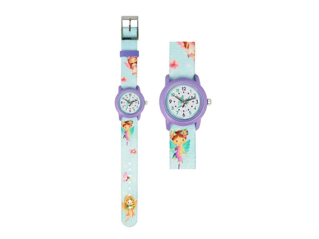 Kinderuhr mit Quarzuhrwerk Fee mint