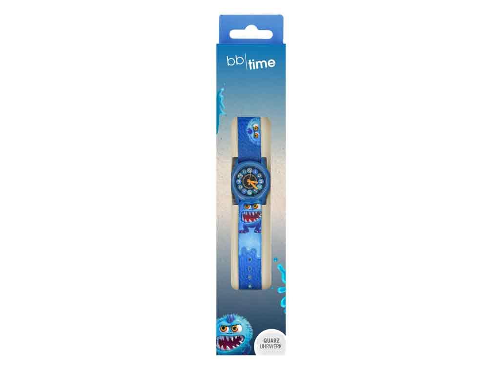 Produktbild Kinderuhr mit Quarzuhrwerk Monster blau 2 von 2
