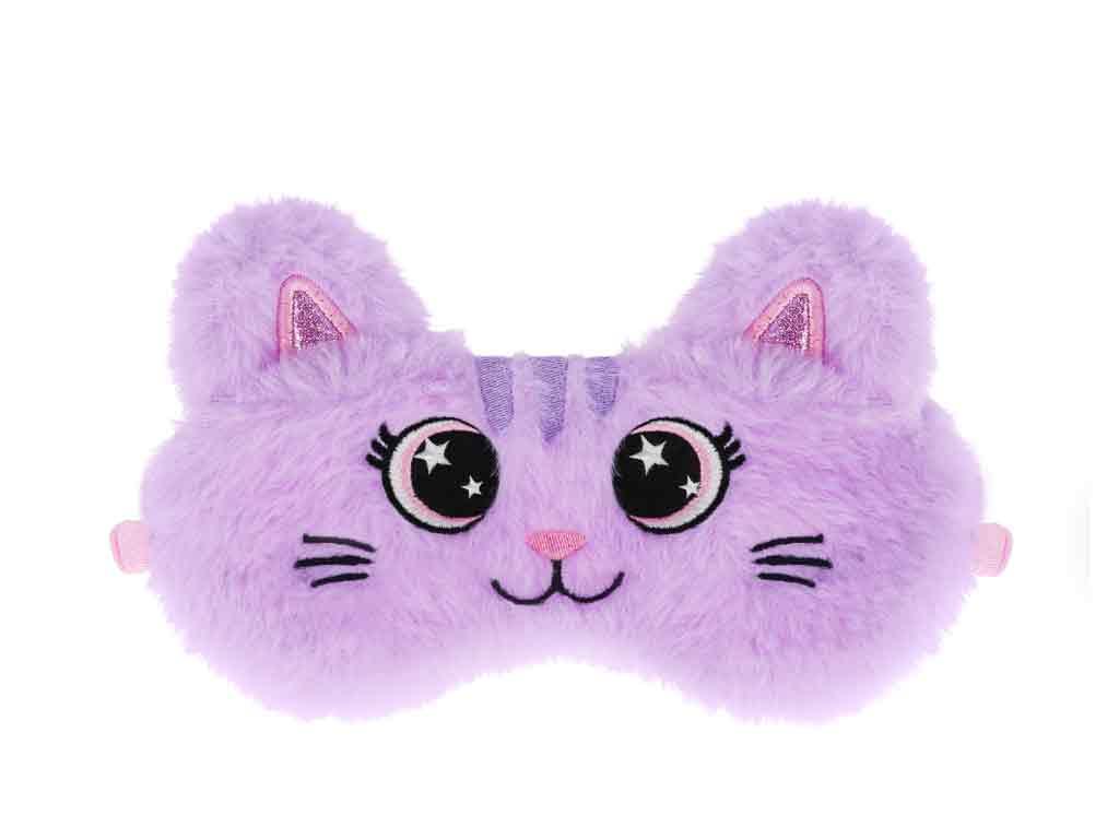 Schlafmaske Cutie Katze lila