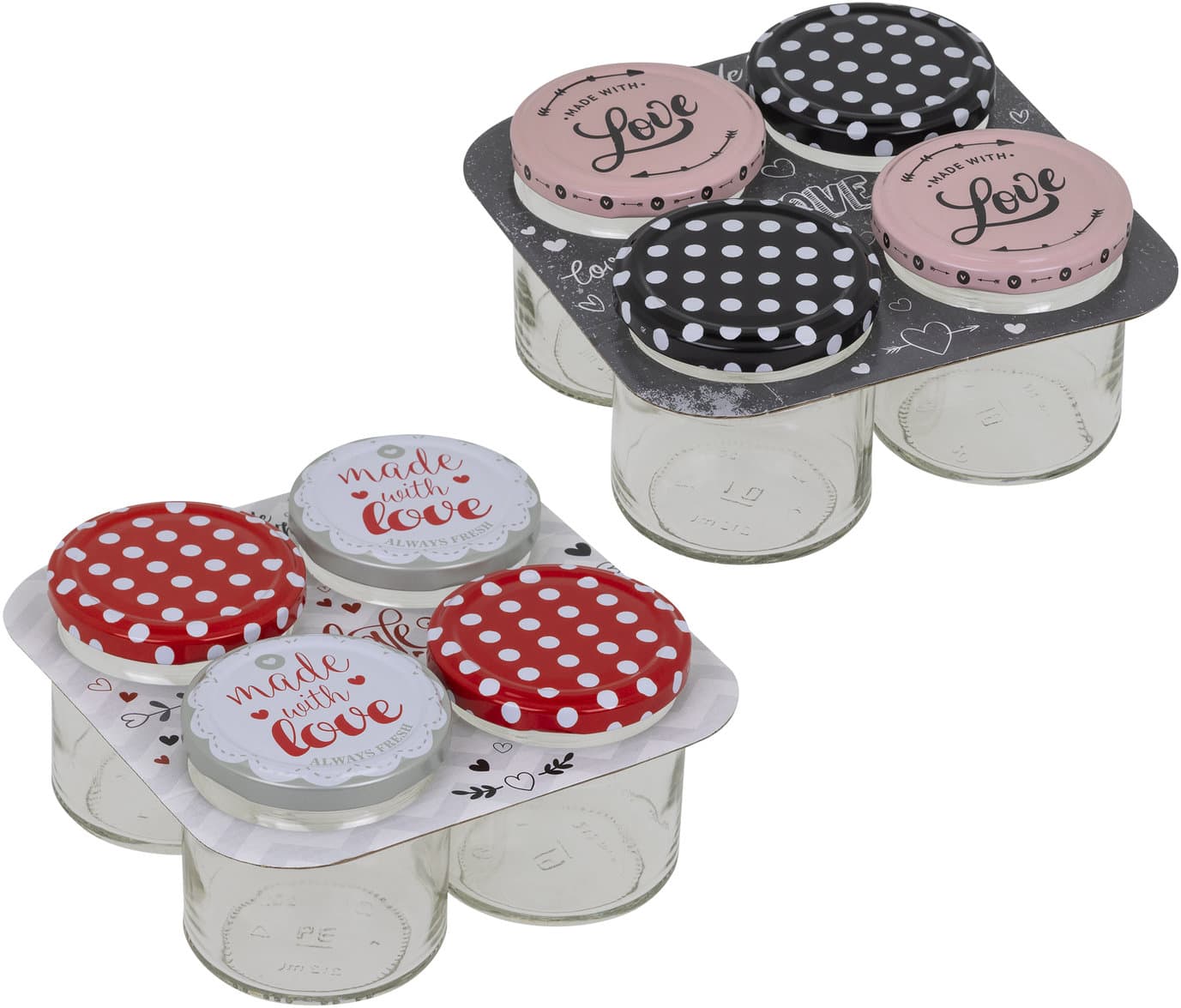 HI Einmachglas 210ml 4er Set