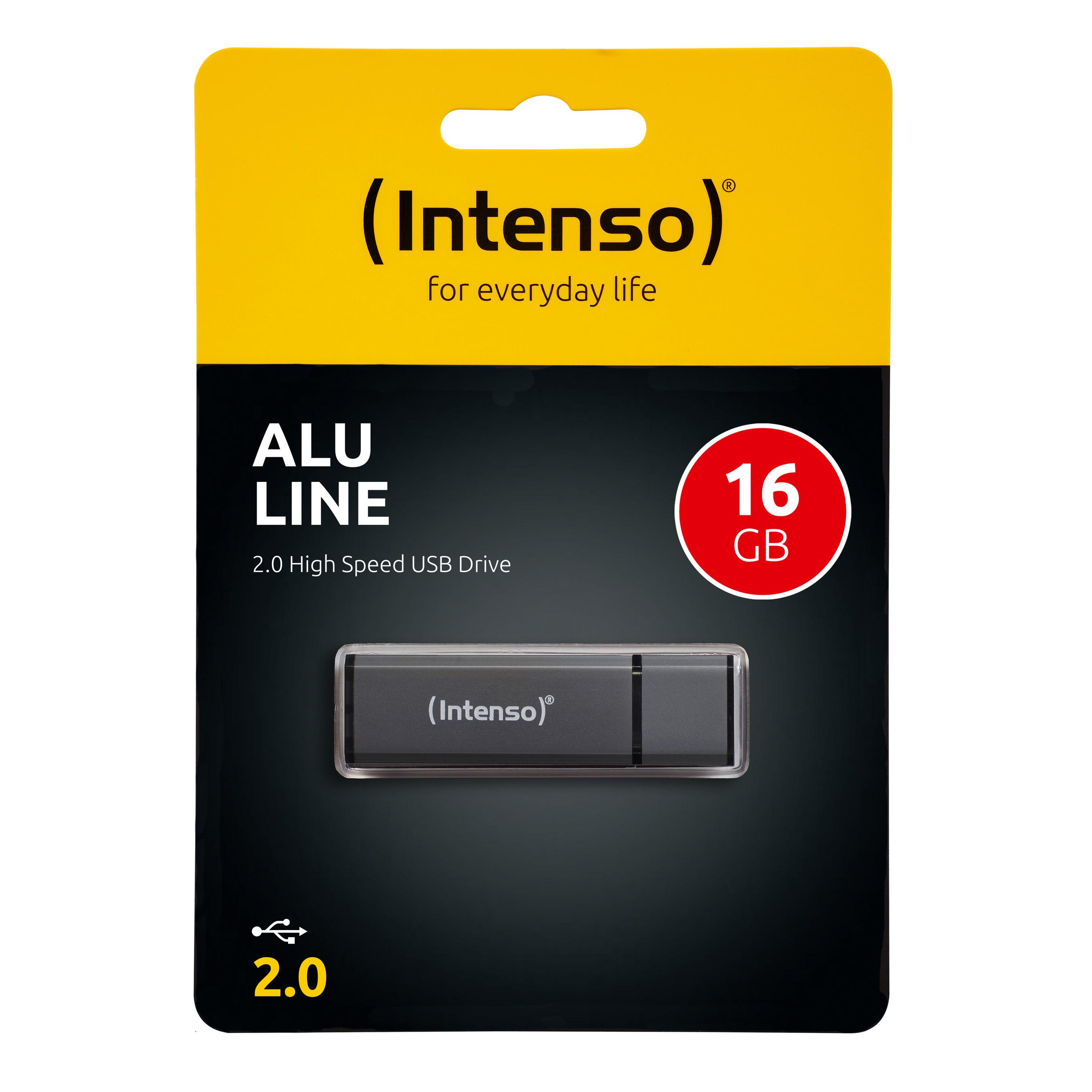 Intenso USB-Stick Alu Line 16 GB Anthrazit