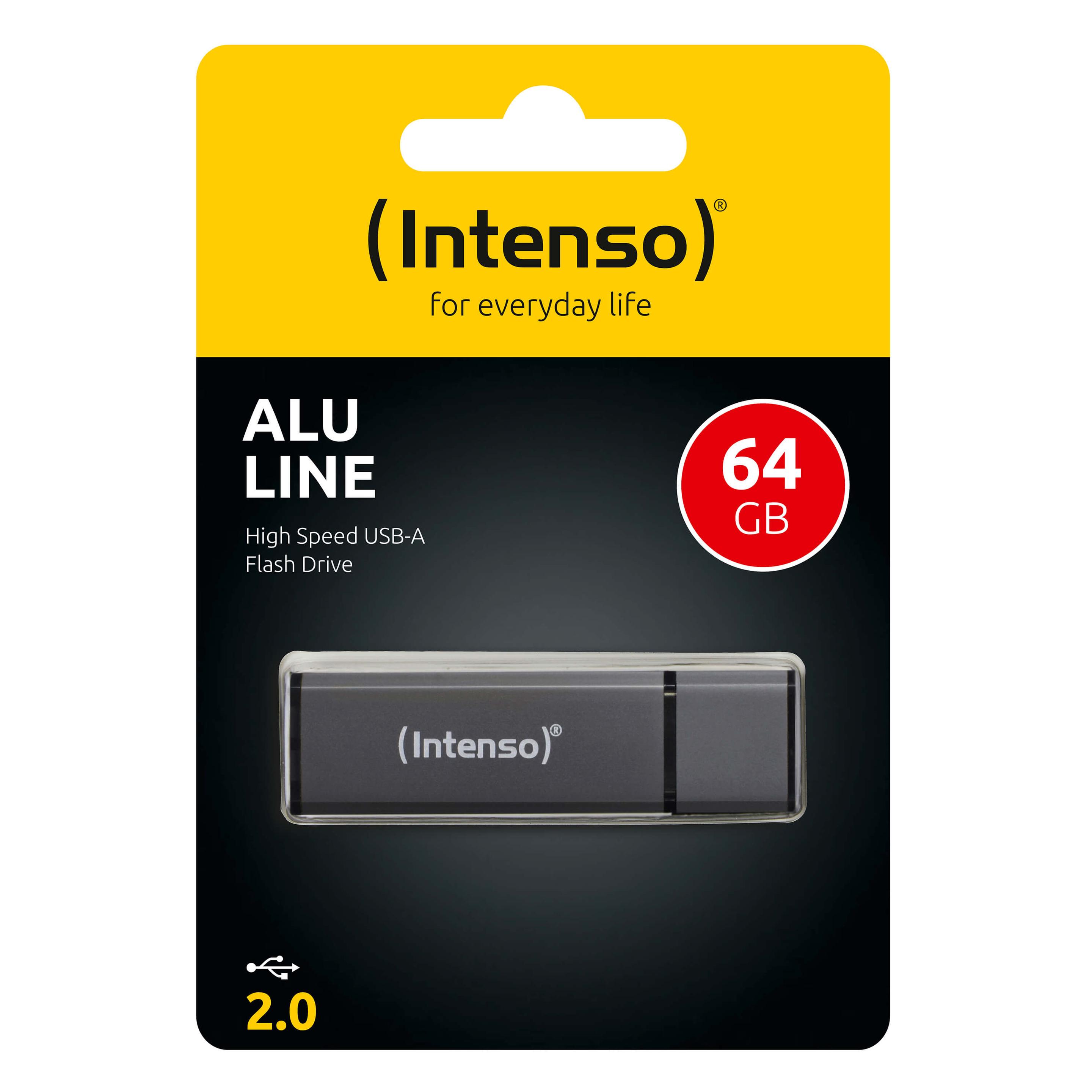 Produktbild Intenso USB Flash Drive 2.0 64GB Alu Line anthracite 2 von 3