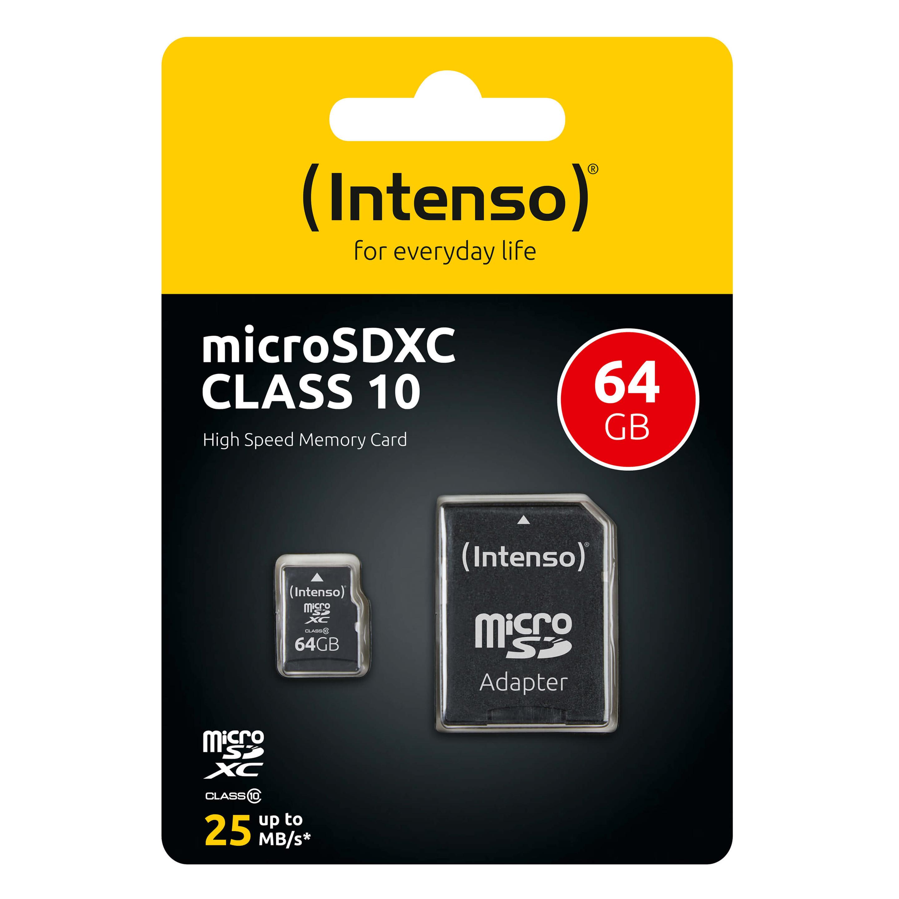 Produktbild Intenso microSD Card Class 10 64GB SDXC 3 von 4