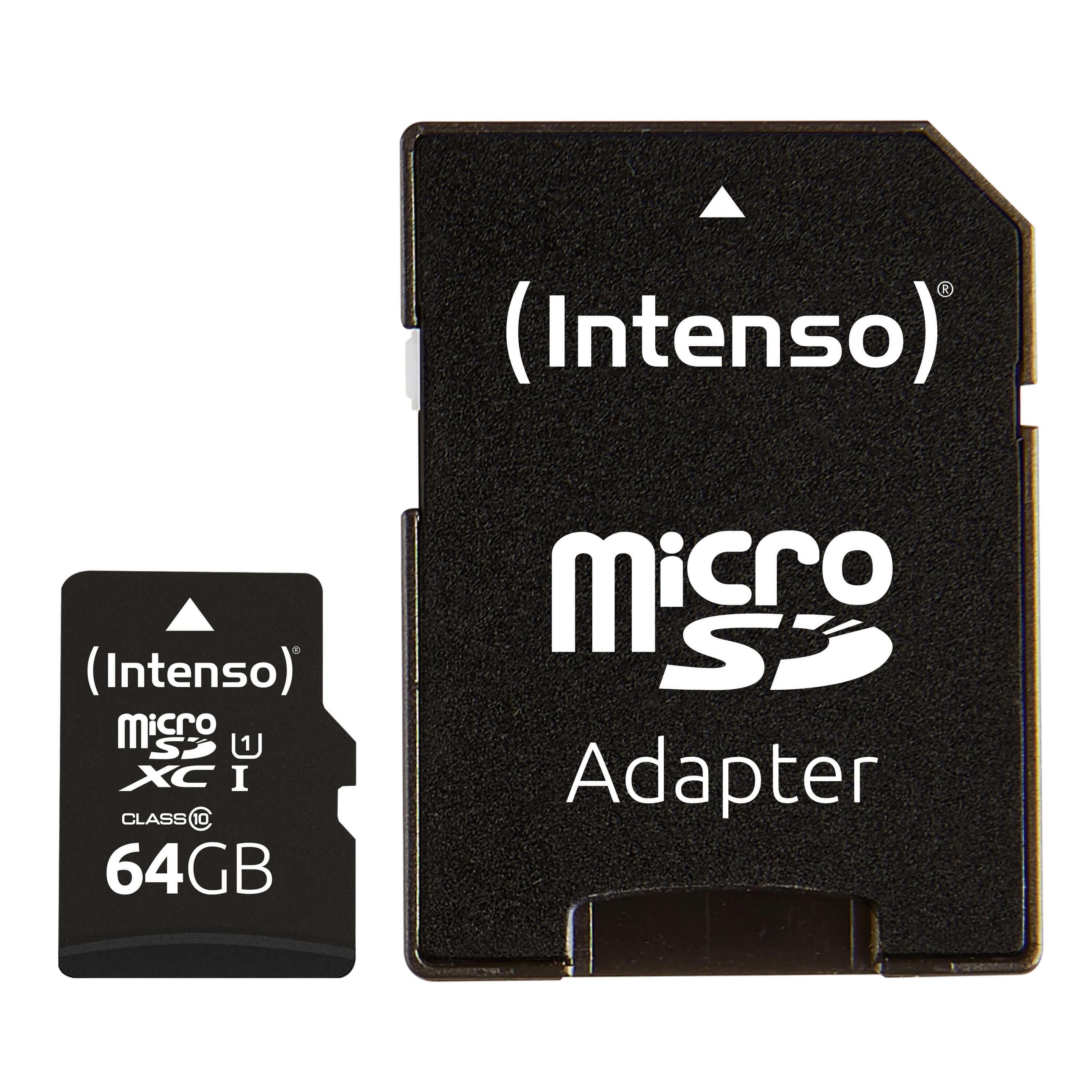 Produktbild Intenso microSD Card UHS-I 64GB SDXC Premium 2 von 4