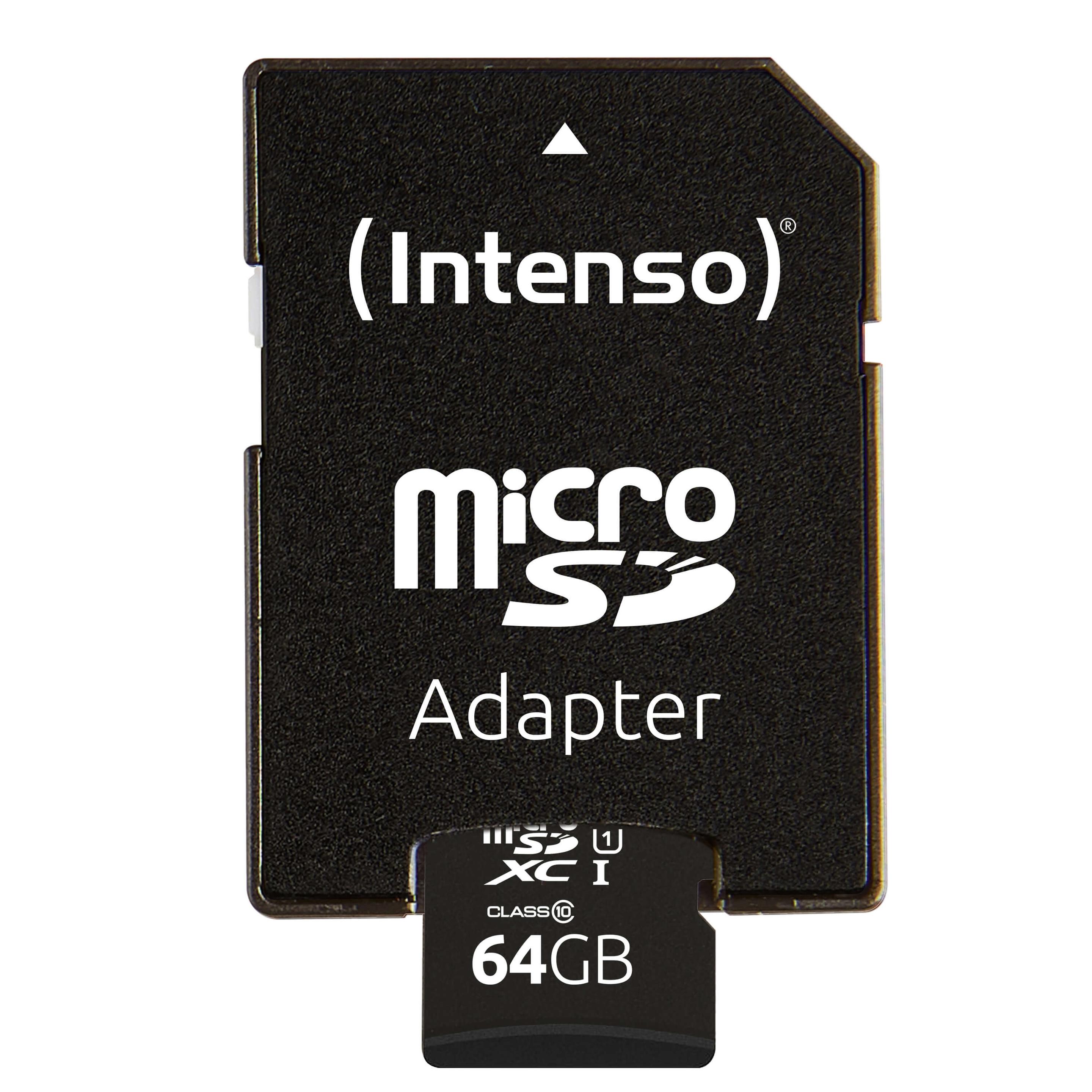 Produktbild Intenso microSD Card UHS-I 64GB SDXC Premium 3 von 4