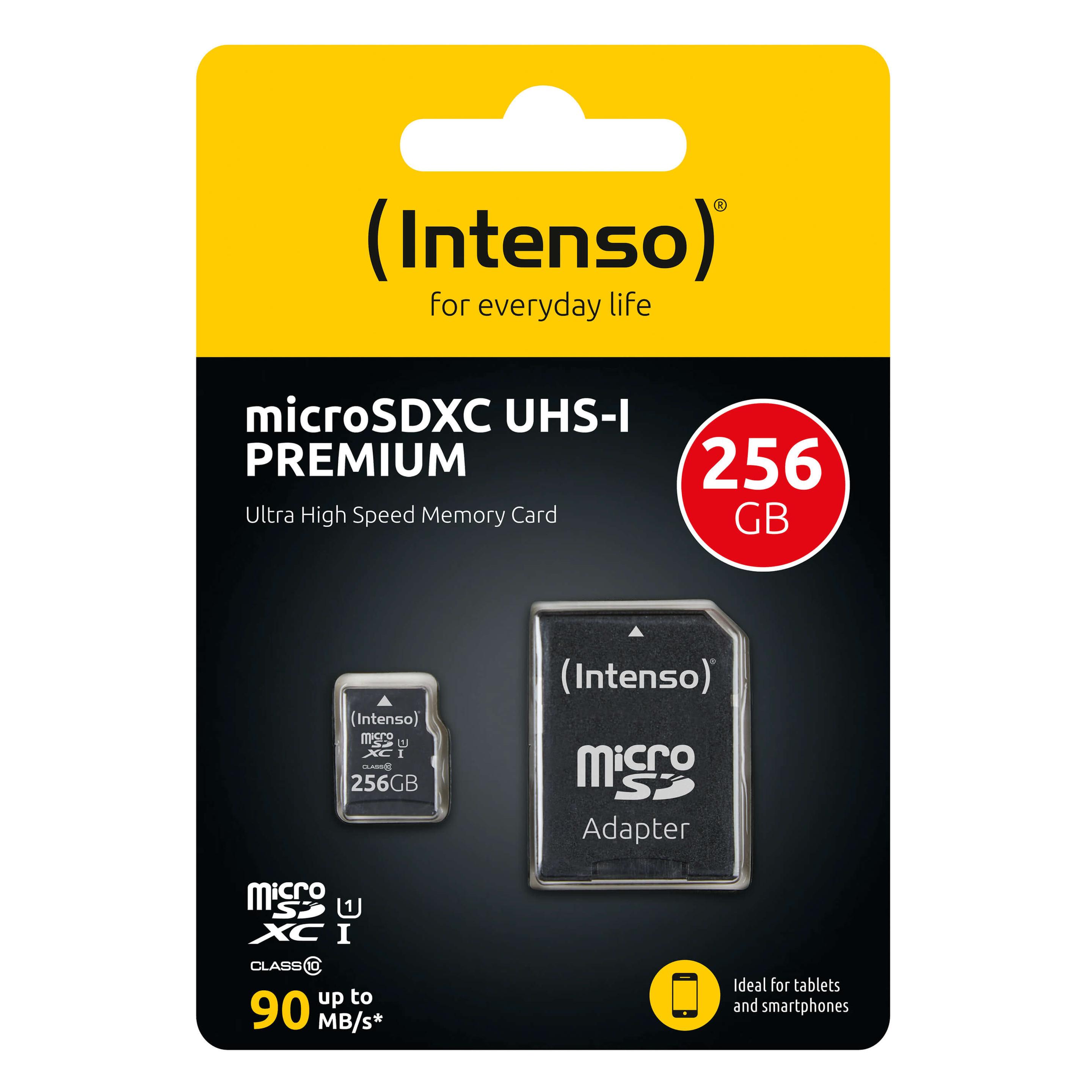 Produktbild Intenso microSD Card UHS-I 256GB SDXC Premium 3 von 4