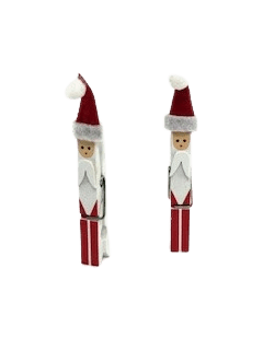Holzklammer Santa