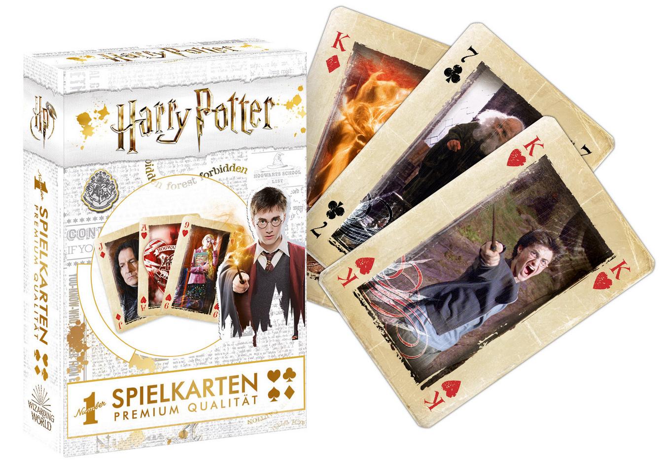 Produktbild Winning Moves - Number 1 Spielkarten Harry Potter gold 2 von 2