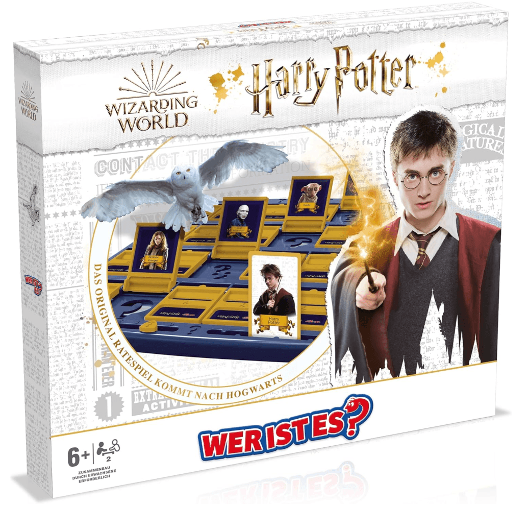 Wer ist es? trifft auf die magische Welt von Harry Potter – Das spannende Ratespiel für kleine und große Zauberfans!
