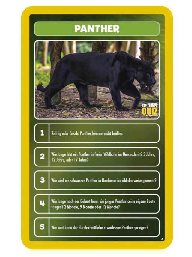 Produktbild Winning Moves - Top Trumps - Quiz Welt der Tiere 5 von 6