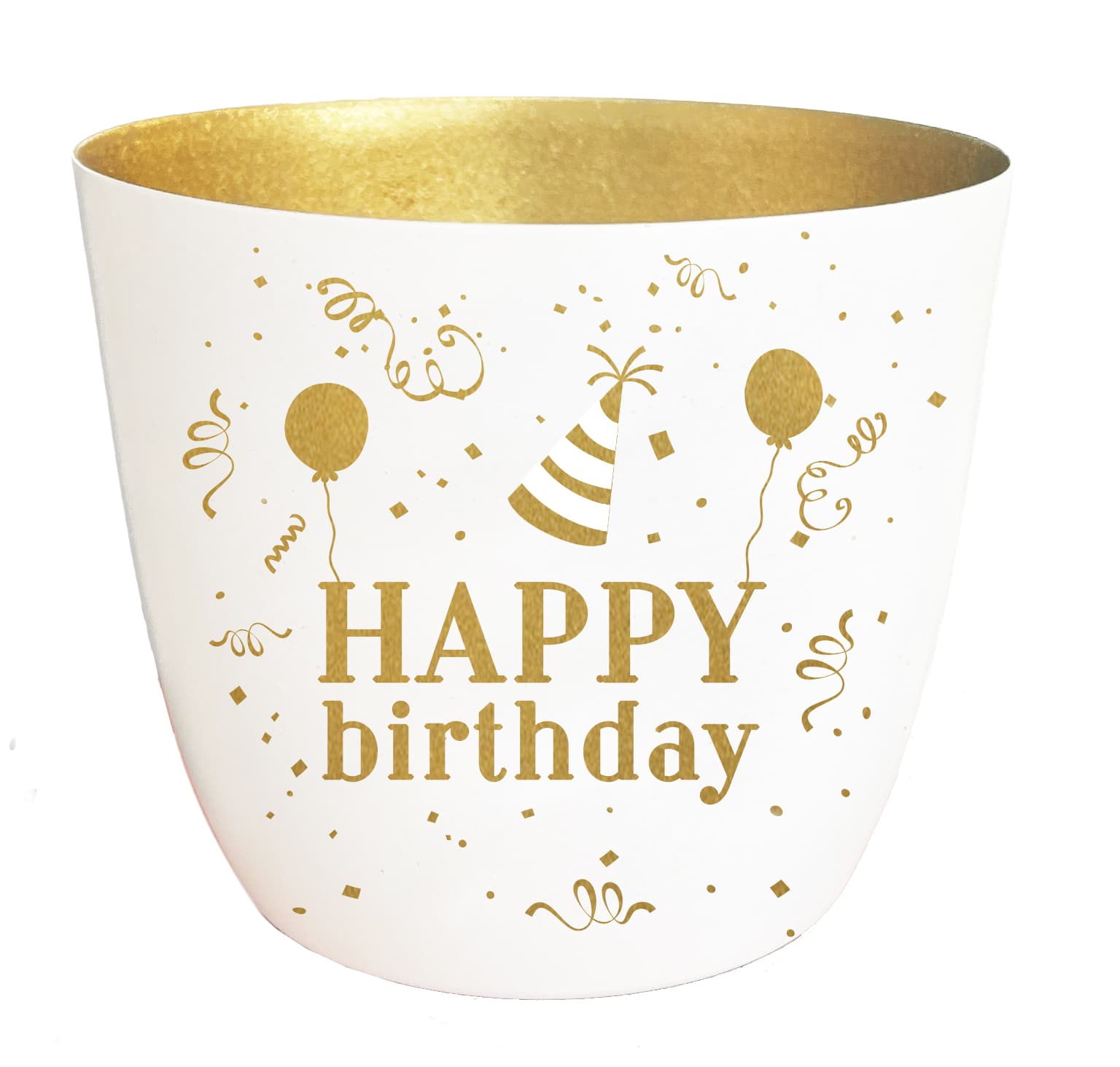 Windlicht Happy Birthday