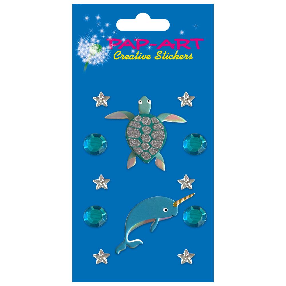 PAP-ART Strass-Sticker Unter Wasser