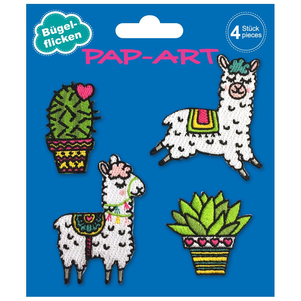 PAP-ART Flicken Lamas 4Stück