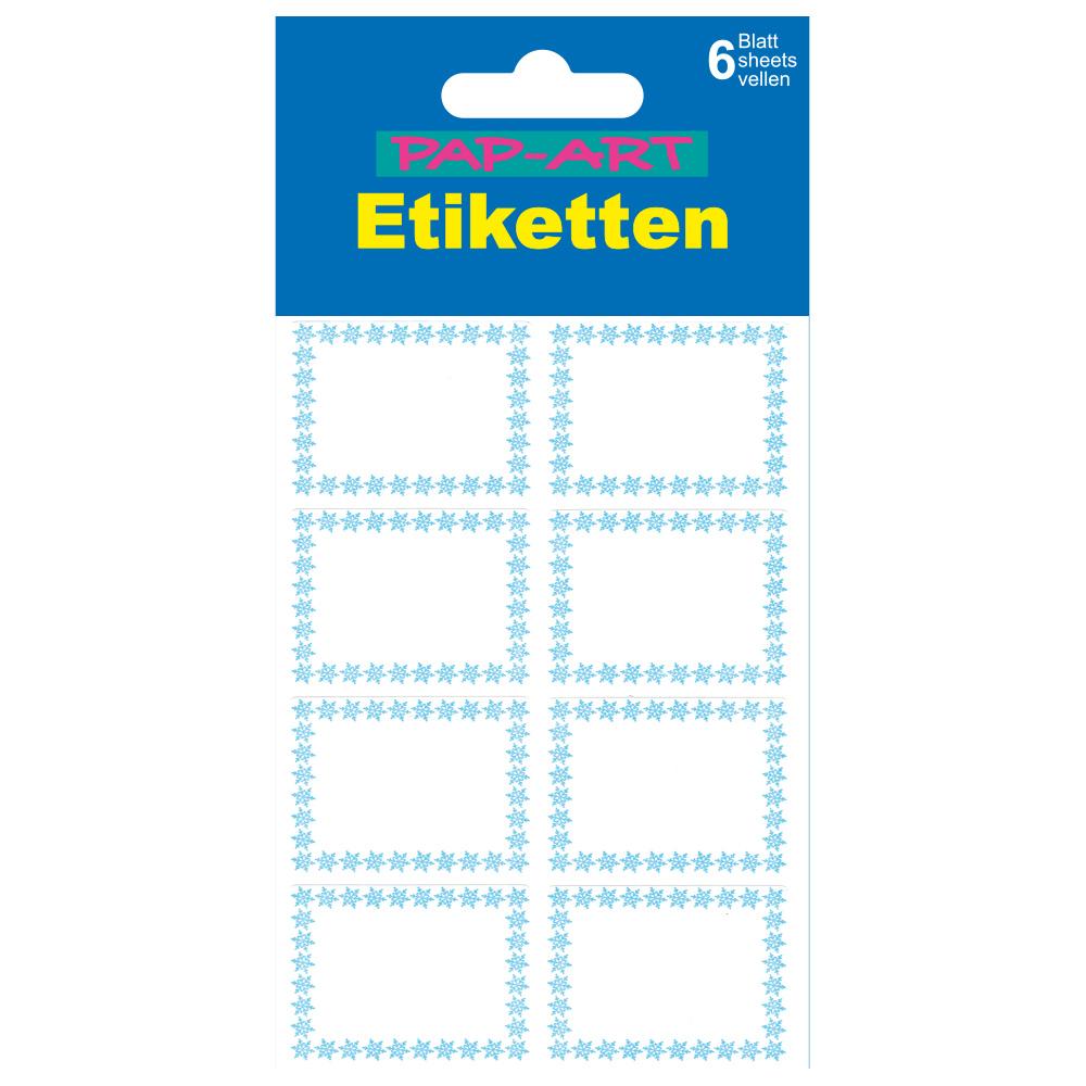 PAP-ART Tiefkühl-Etiketten weiss/blau