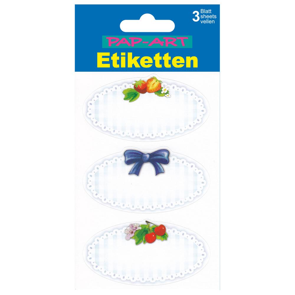 PAP-ART Einmach-Etiketten Früchte 704-04