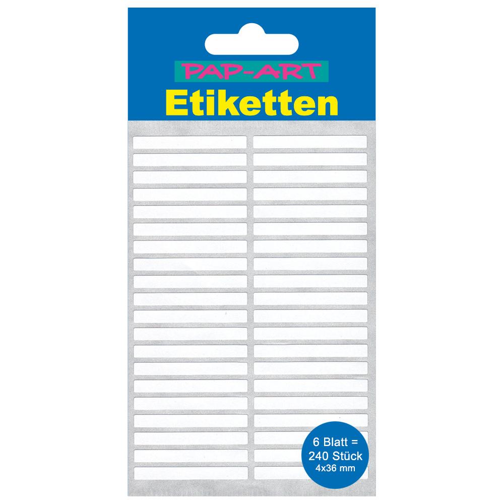 PAP-ART Vielzweck-Etiketten weiss 4x36mm